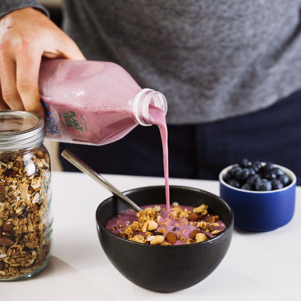 Drinkable Yogurt - Blueberry Probiotic Lassi | Plant Veda