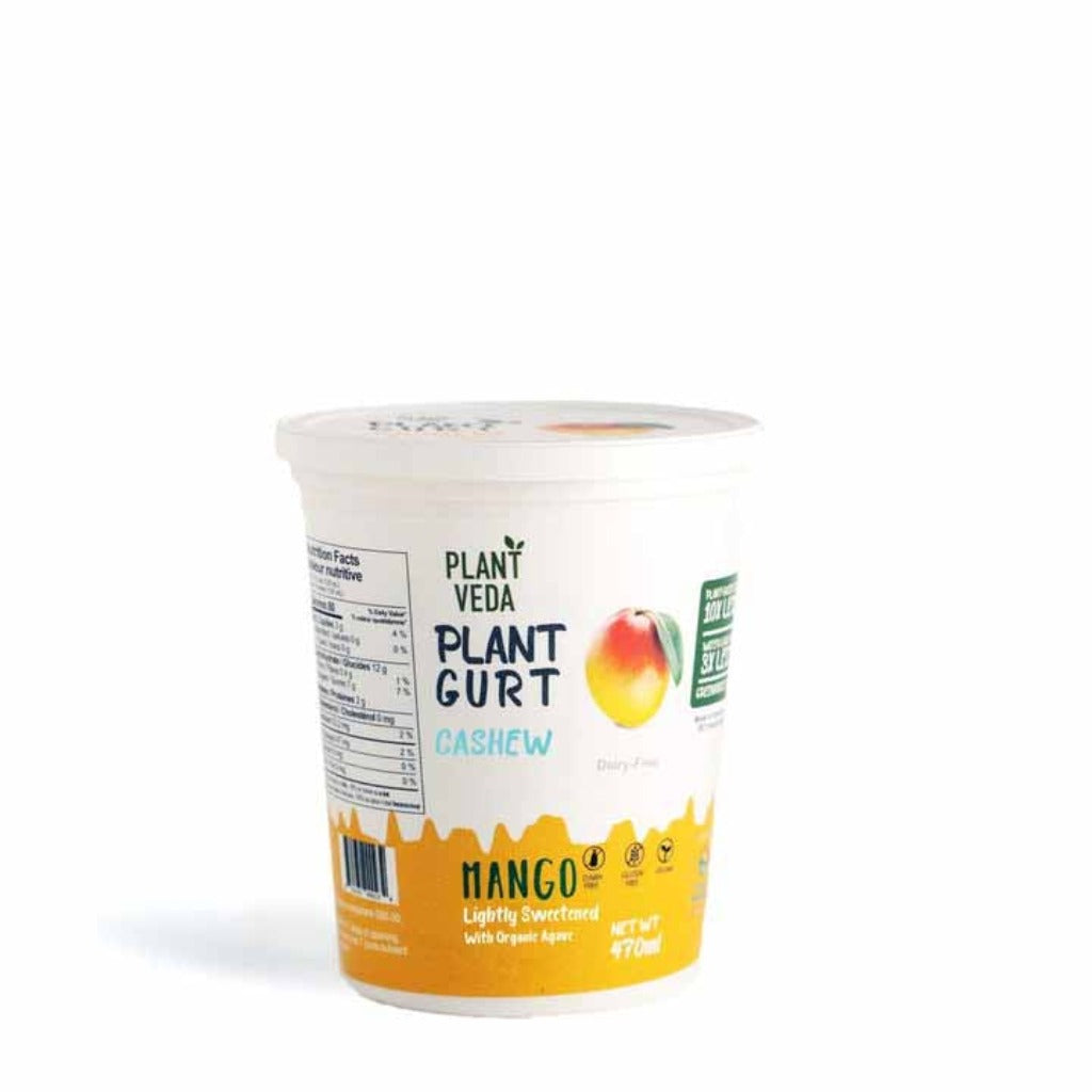 PlantGurt Probiotic Cashew Yogurt Mango | Plant Veda